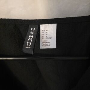 H&M Elegant Black Blouse